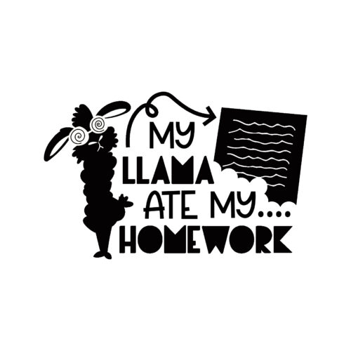My llama ate my homework